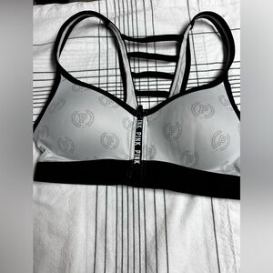 PINK Victoria’s Secret Ultimate Pushup Sports Bra Front Close Padded White XS